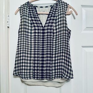 J. Crew Black and White Blouse